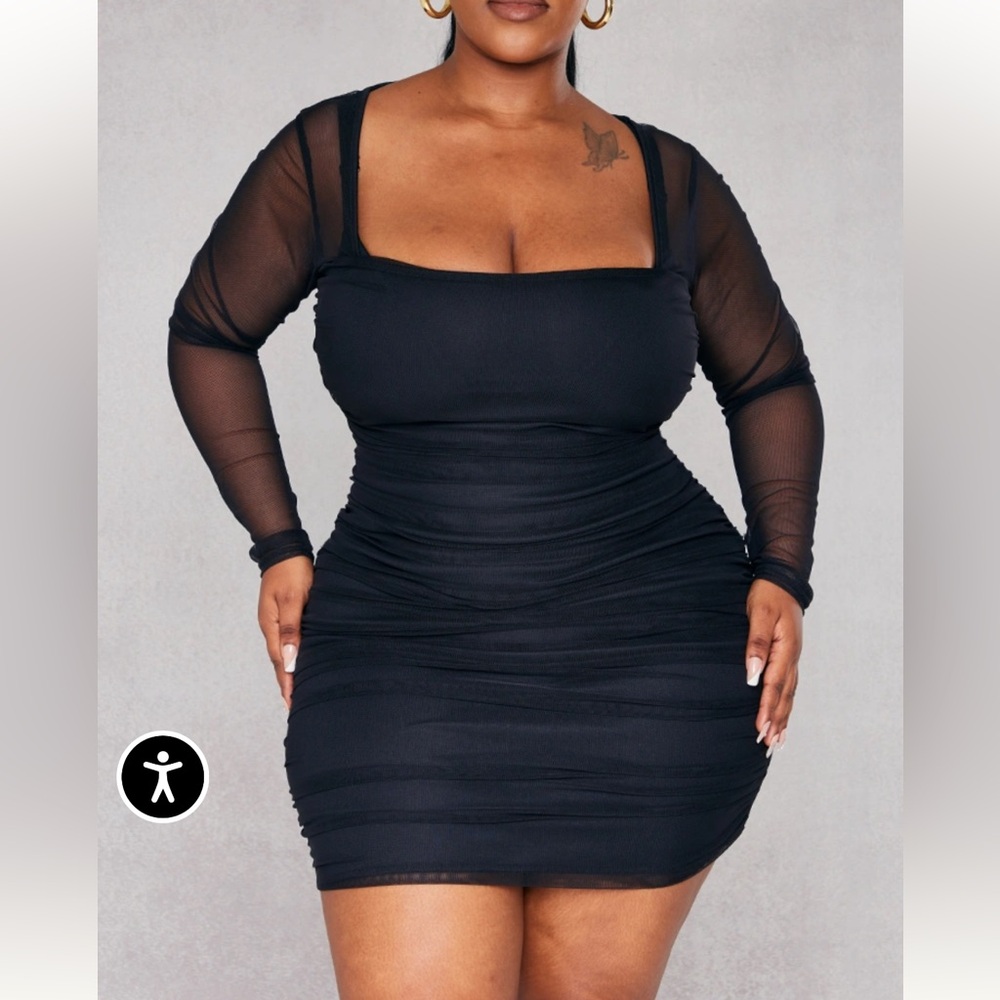 Black Women's body con dress ( prettylittlething)